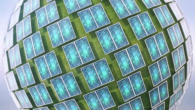 太阳能电池板光伏发电光能光电碳减排