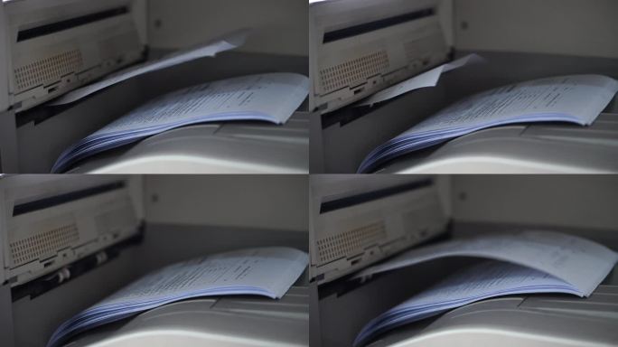 影印机数字打印机视频素材展示