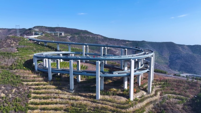 山西太原晋祠天龙山旅游公路