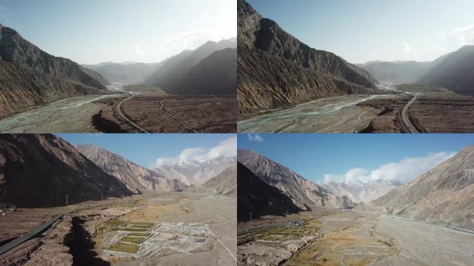 最美新疆航拍雪山公路帕米尔超清原创