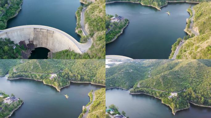 阿根廷科尔多瓦省荒山中的水坝和水库。它为邻近的城市提供电力和淡水