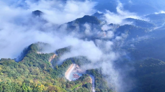 山川山河云海风光乡村云雾水滴河流逆光自然