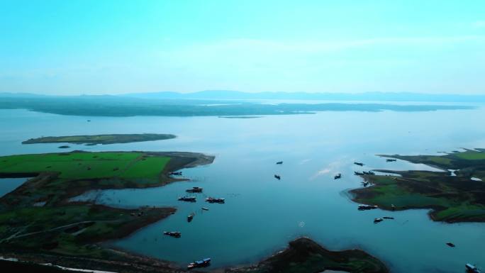 4K 航拍淅川丹江水库 生态环境