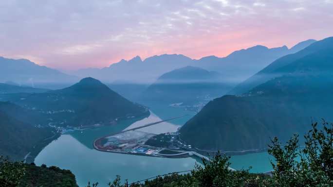 山川大地山河湖海大渡河汉源湖