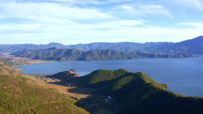 泸沽湖航拍