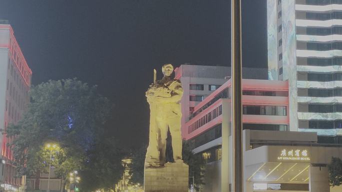 海珠广场解放军雕像广州宾馆_HDR10