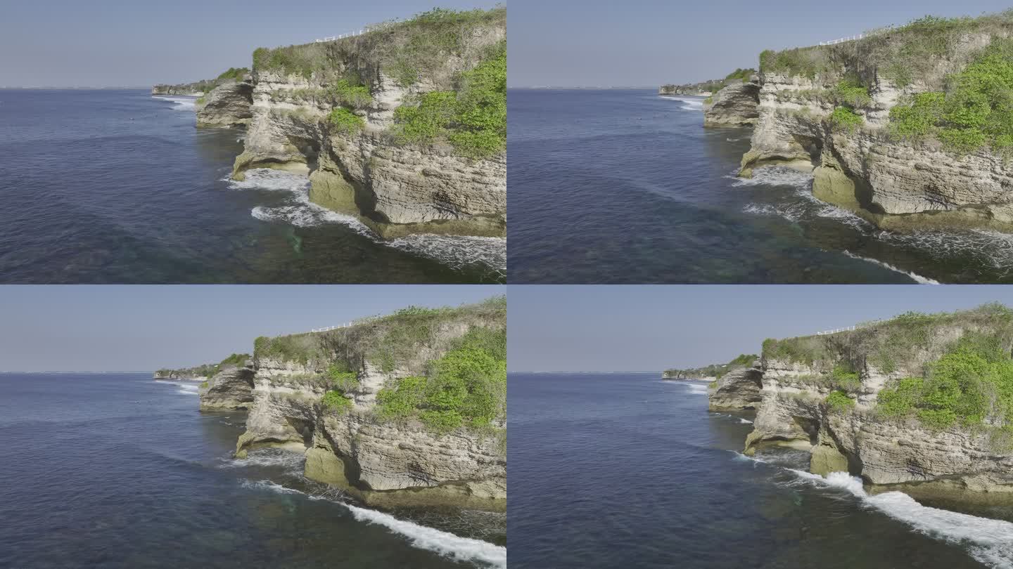 原创HDR印尼巴厘岛海岸线航拍自然风光