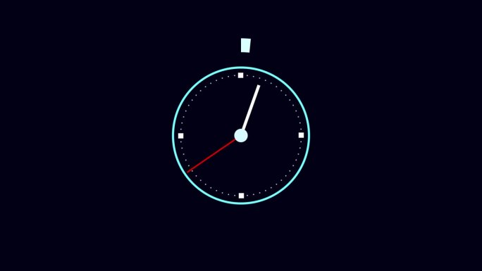 未来的时钟与移动箭头在黑暗的背景。动态快速度定时器手表。HUD运动设计元素为你的项目注入能量。