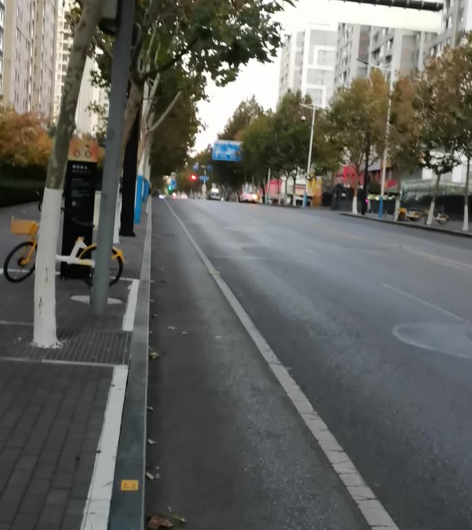 济南康虹路早上街景随拍