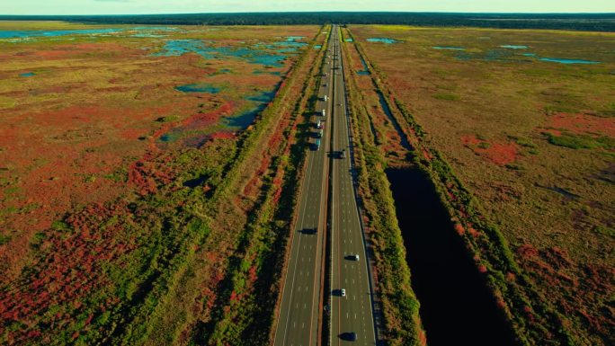 许多半卡车司机在I-75高速公路上的独特轨道天线，盖恩斯维尔，佛罗里达州32608