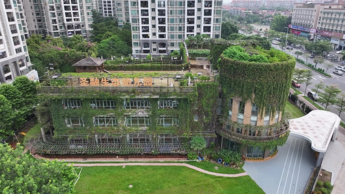 广东省东莞市圣融生态幼儿园航拍