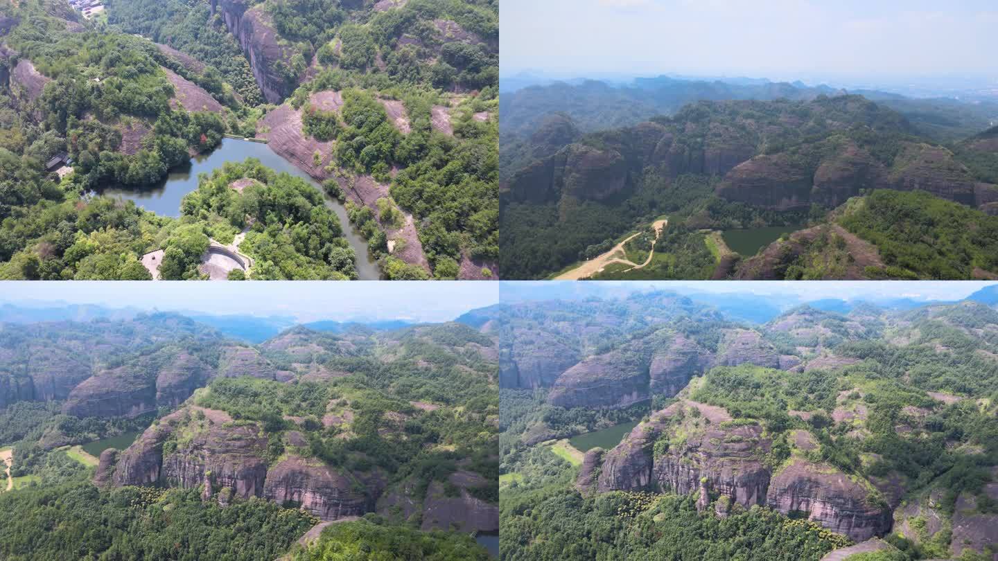 方岩丹霞地貌航拍