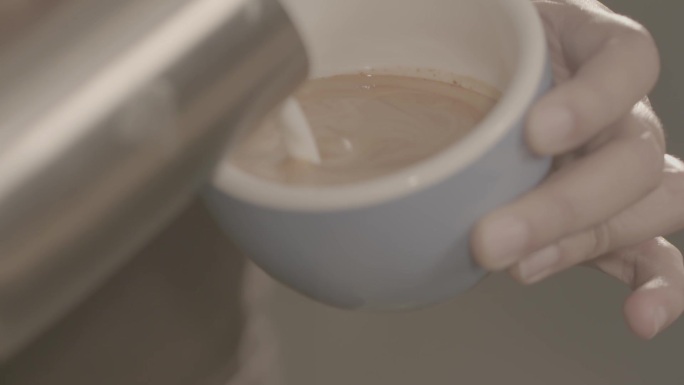 灰片咖啡冲泡咖啡豆磨咖啡咖啡机打奶泡