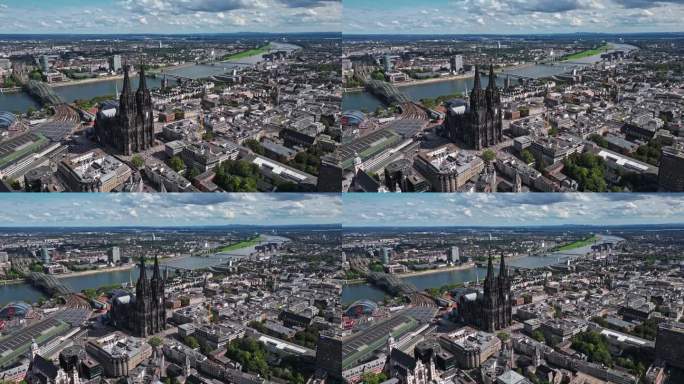世界上最高的双塔教堂，雄踞科隆的城市景观
