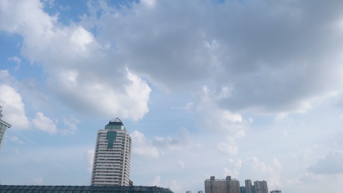 城市云层延时摄影1080P