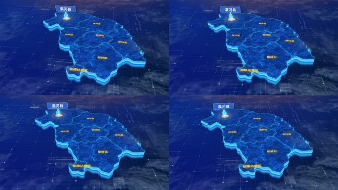 大兴安岭漠河县蓝色三维科技区位地图
