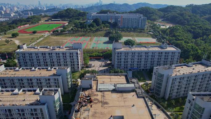 航拍福州大学铜盘校区