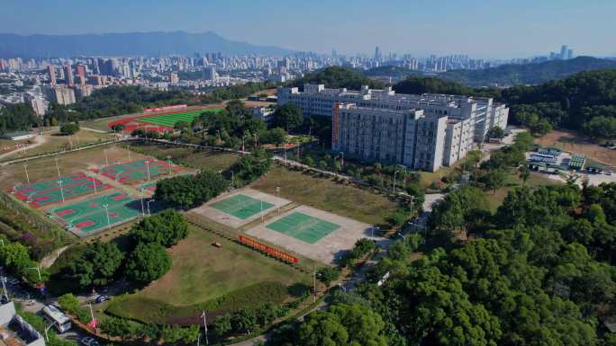 航拍福州大学铜盘校区