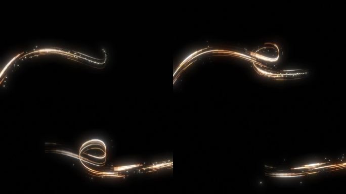 流动的粒子光线素材