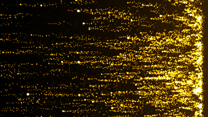 粒子舞台背景宽屏粒子雨金色闪烁光斑8K