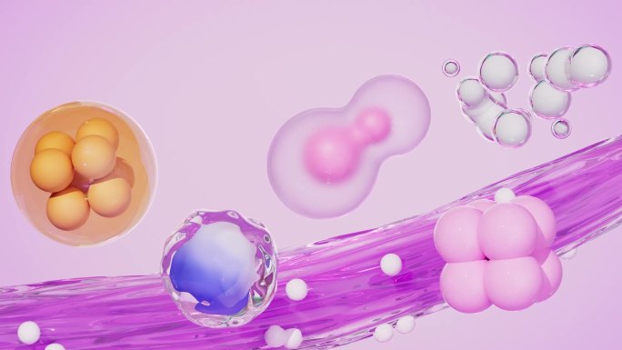 细胞 分子 粉色 成分 美容  化妆品