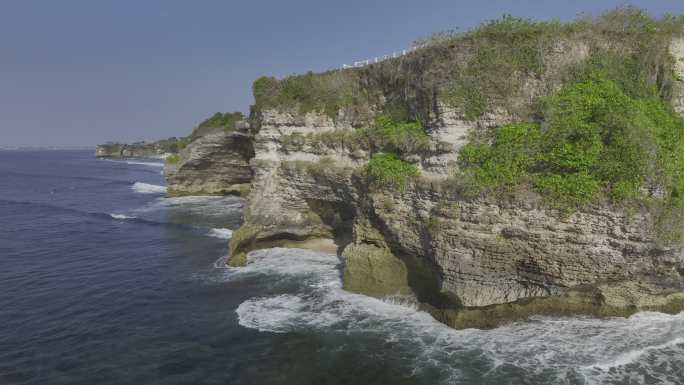 原创HDR印尼巴厘岛海岸线航拍自然风光