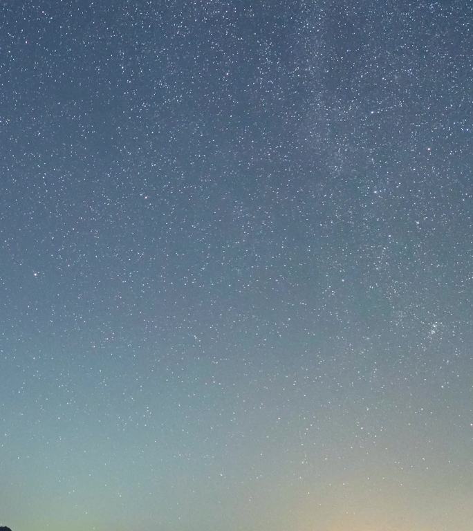 贵州乌江江界河码头夜晚星空银河延时摄影