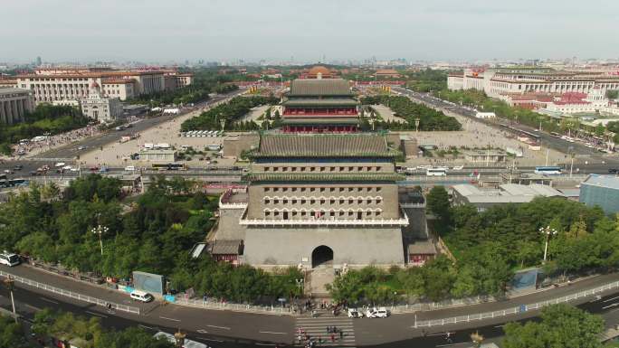 前门航拍 天安门广场航拍