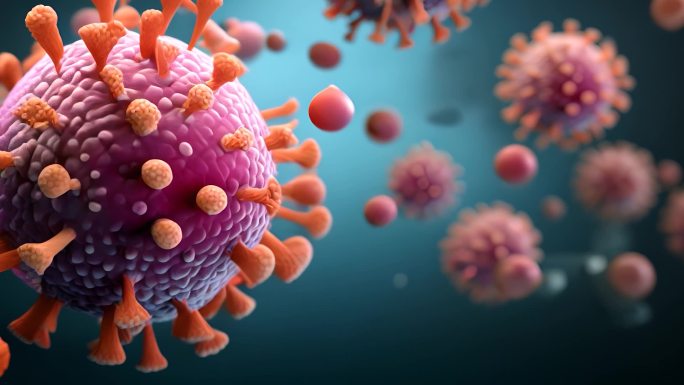 生物医学工程新冠肺结核病毒模型展示