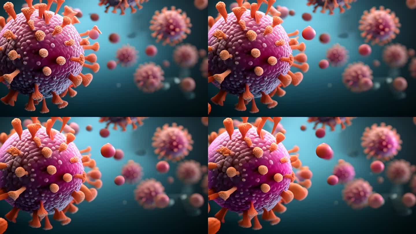 生物医学工程新冠肺结核病毒模型展示