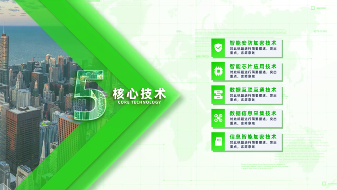 【5大分类】绿色简洁五大应用分类