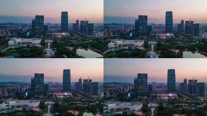 广州白云新城CBD绿地中心建筑群延时摄影