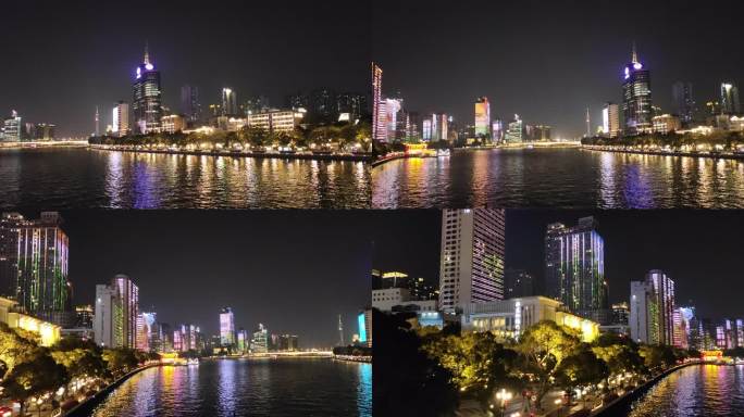 珠江夜景两岸灯饰