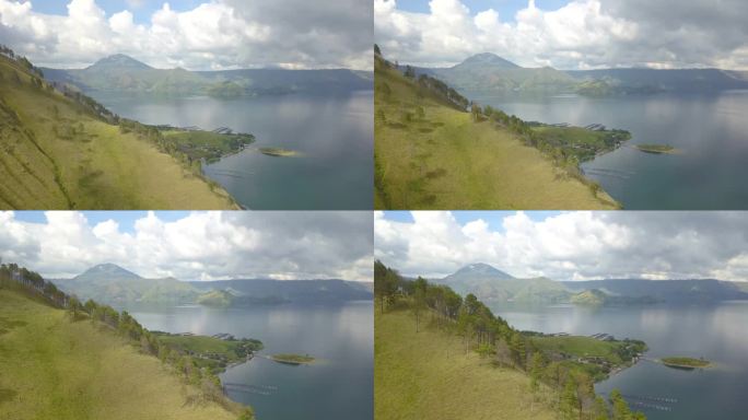 北苏门答腊岛多巴湖棉兰无人机空中4K