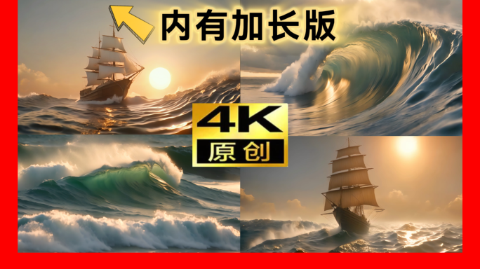 扬帆起航乘风破浪帆船励志奋斗大气年会片头