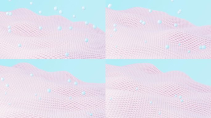 粉红色编织织物背景，3d渲染。