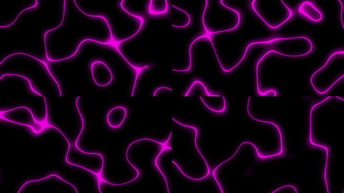 发光的粉红色霓虹抽象图案最小几何科幻未来的技术背景