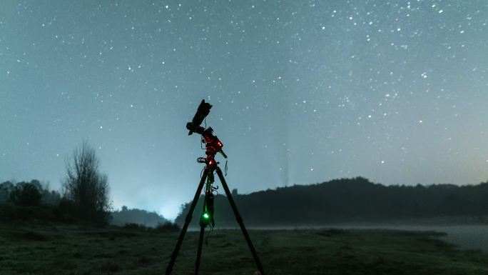 户外赤道仪拍星空延时