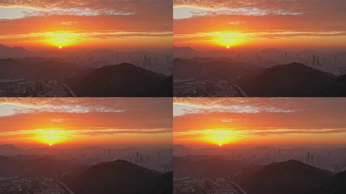 深圳梅林关日出