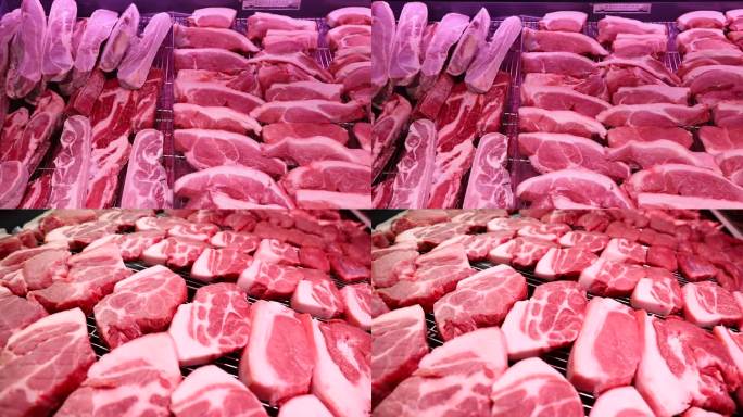 超市猪肉冻肉