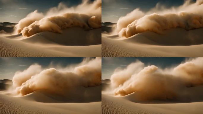大沙漠沙暴狂风0759