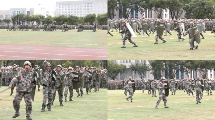 大学生军训器械表演盾牌