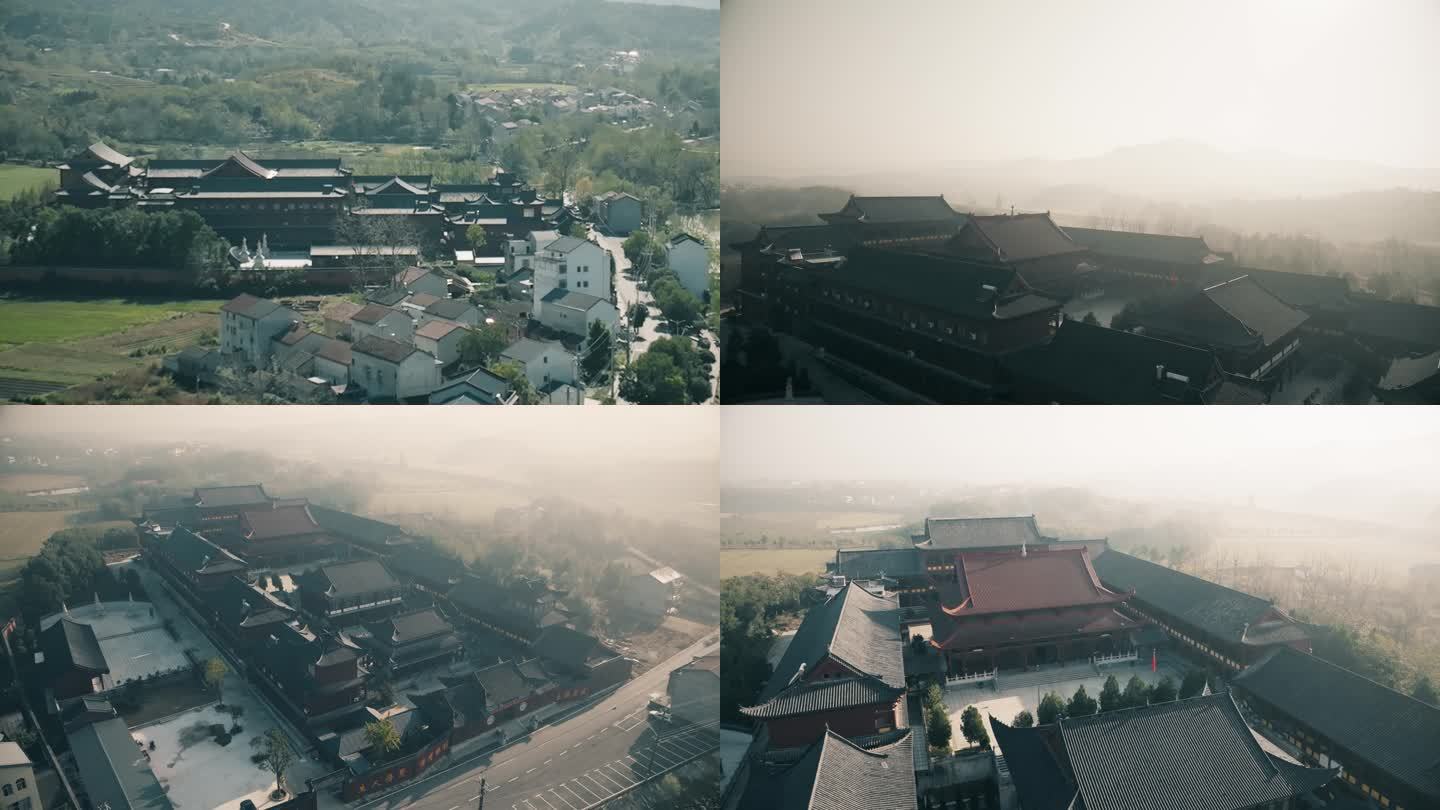 旧街镇庆福寺航拍A 4K