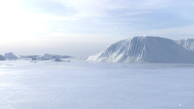 雪山，雪山模型，冰川