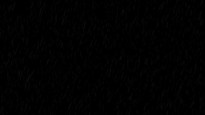 黑色背景上的雨滴动态动画雨滴