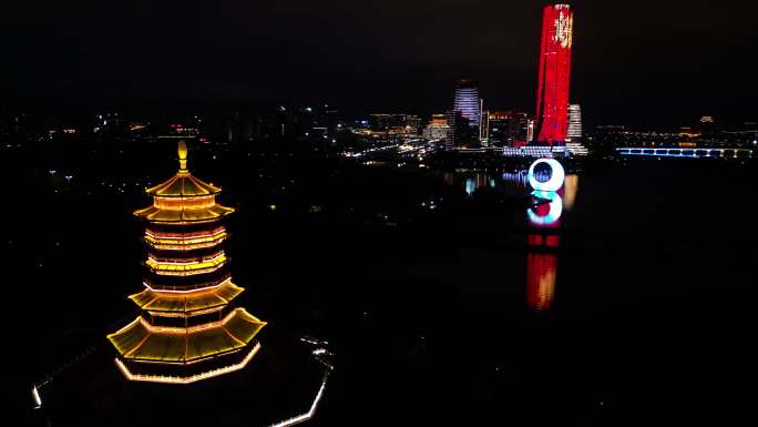 厦门园博苑杏林湾夜景