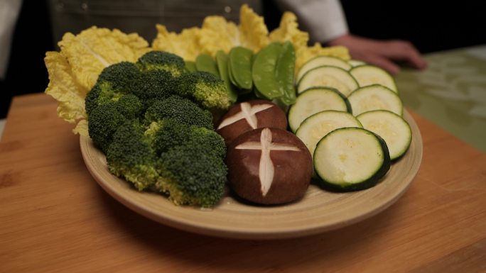 美食拍摄 美食制作 蔬菜拼盘 素食小吃