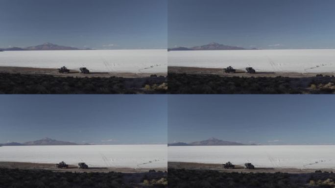 乌尤尼盐湖环绕着鱼岛佩斯卡多岛，位于世界上最大的盐滩上，位于玻利维亚安第斯山脉的高海拔地区。