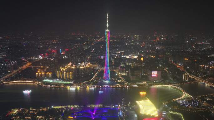 2023广州国际灯光节片头4k航拍