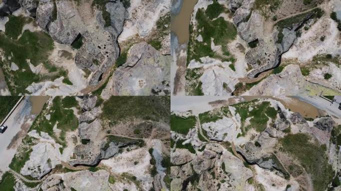 无人机从土耳其历史纪念碑顶部拍摄的视频